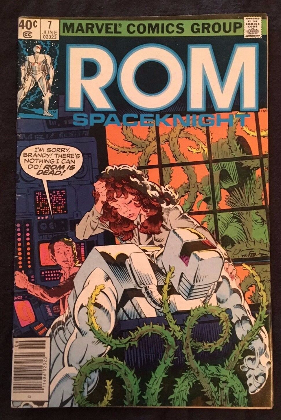 ROM: Spaceknight #7 (Marvel, June 1980) Michael Golden Cover Newsstand Variant