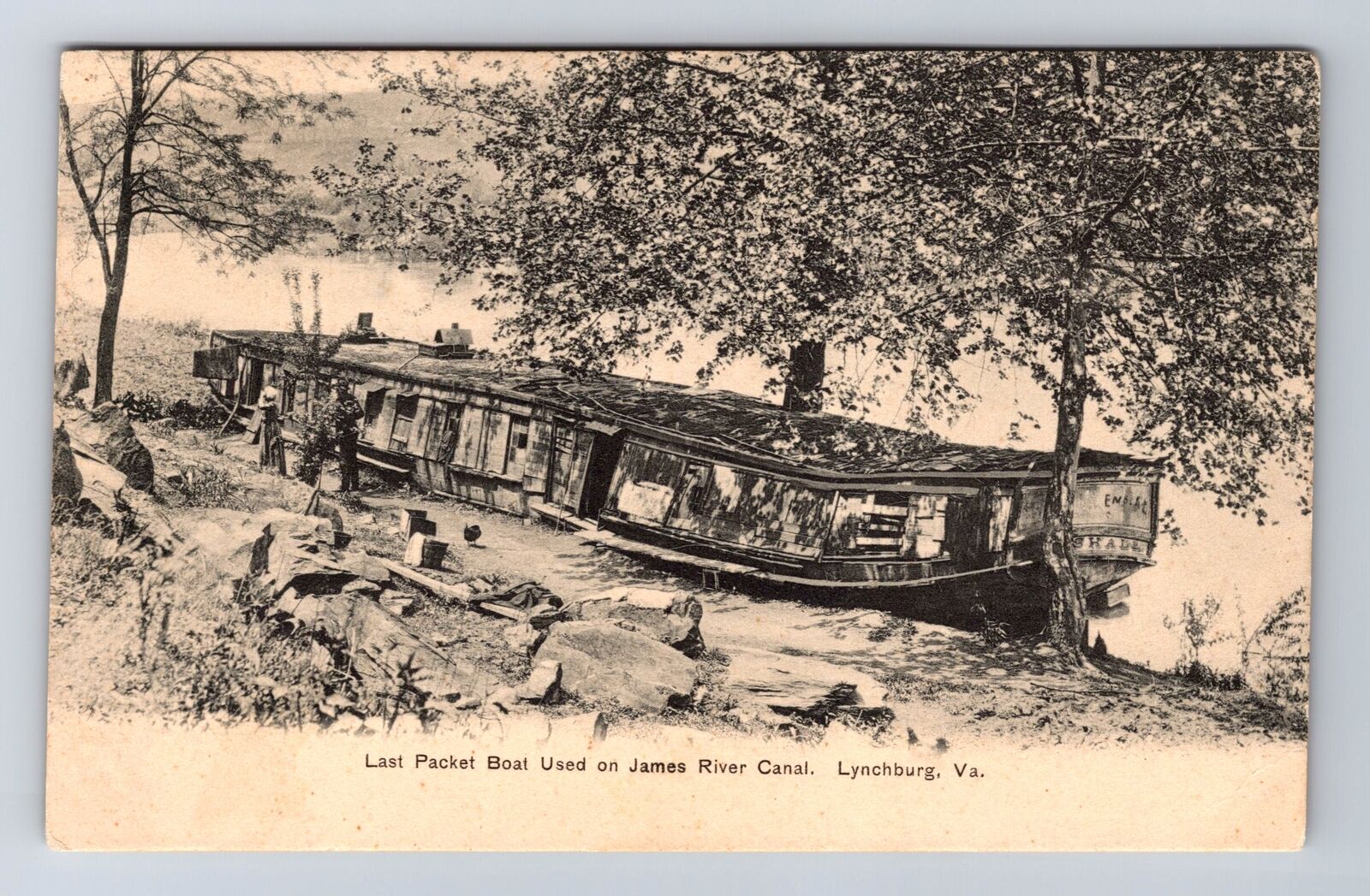 Lynchburg VA-Virginia, Last Packet Boat, James River Canal, Vintage Postcard