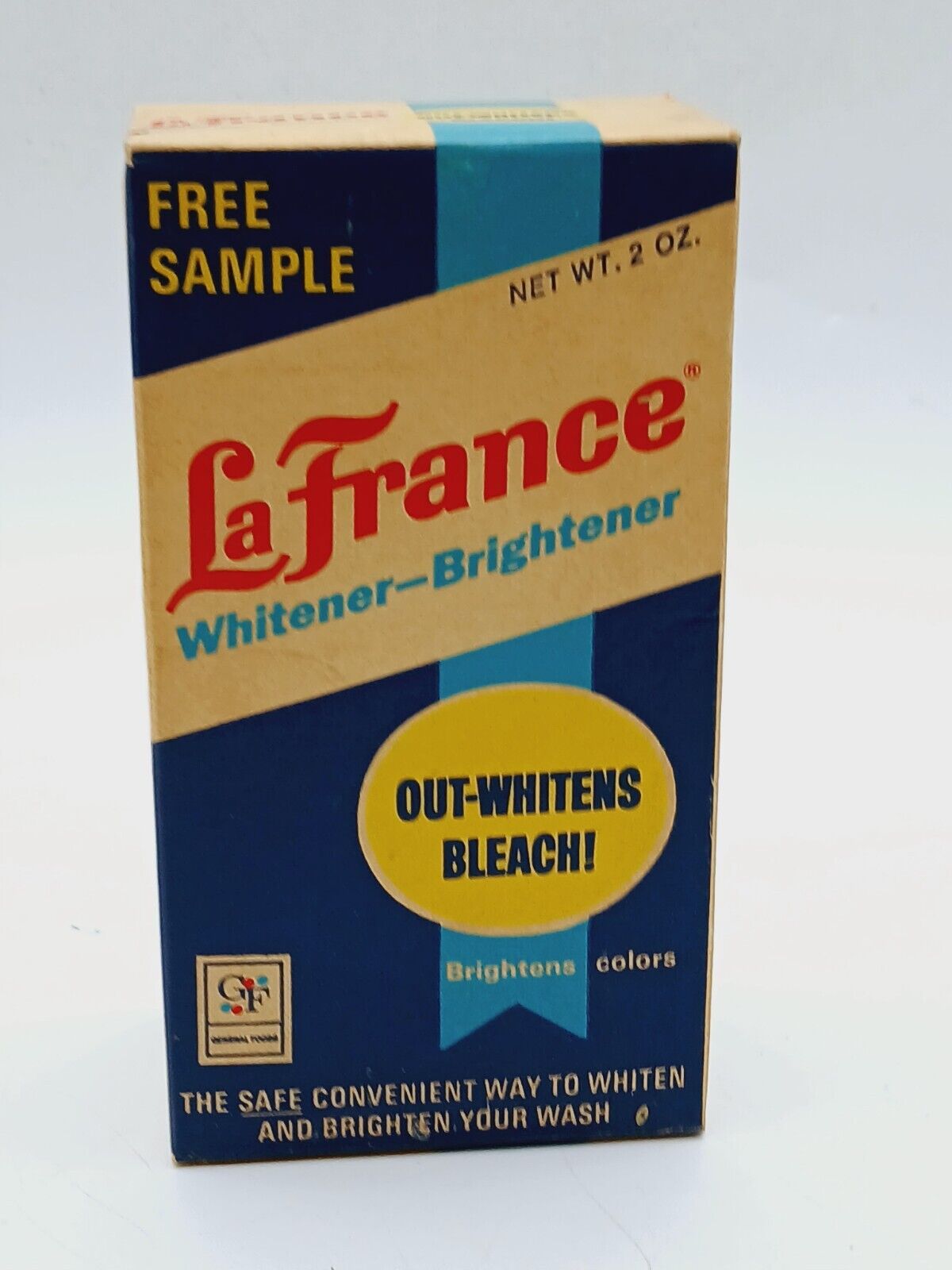 Vintage Early LA France Unopened sealed  Whitener/Brightener Free Sample  Box