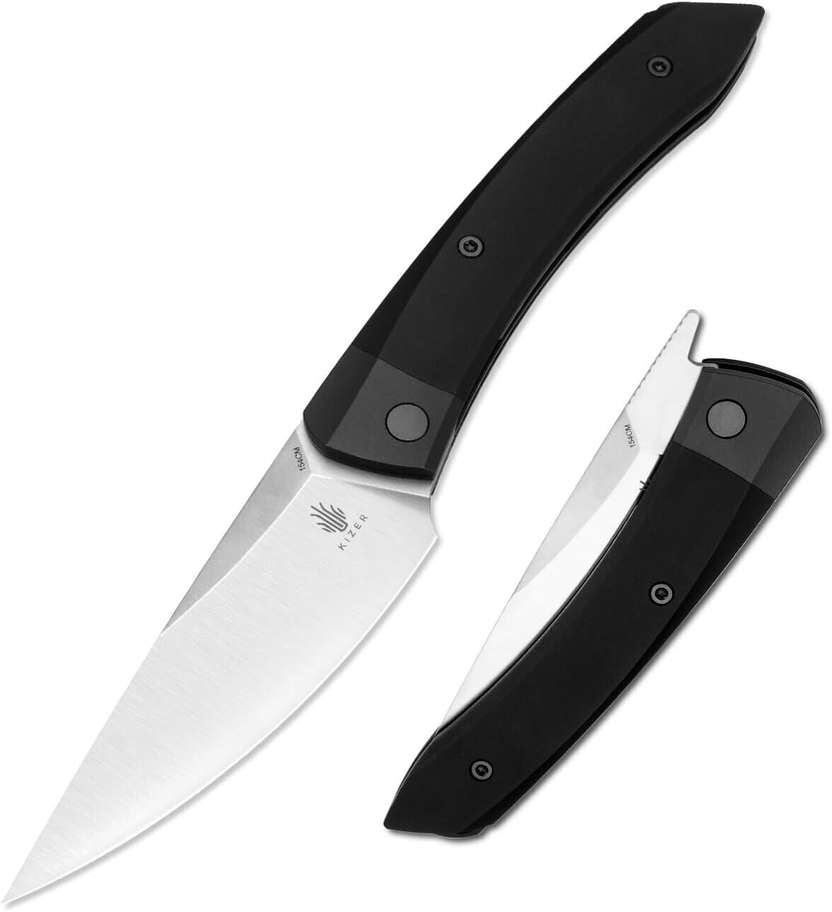 Kizer Folding Pocket Knife Momo 154CM Blade Liner Lock Aluminium Handle V4663C1