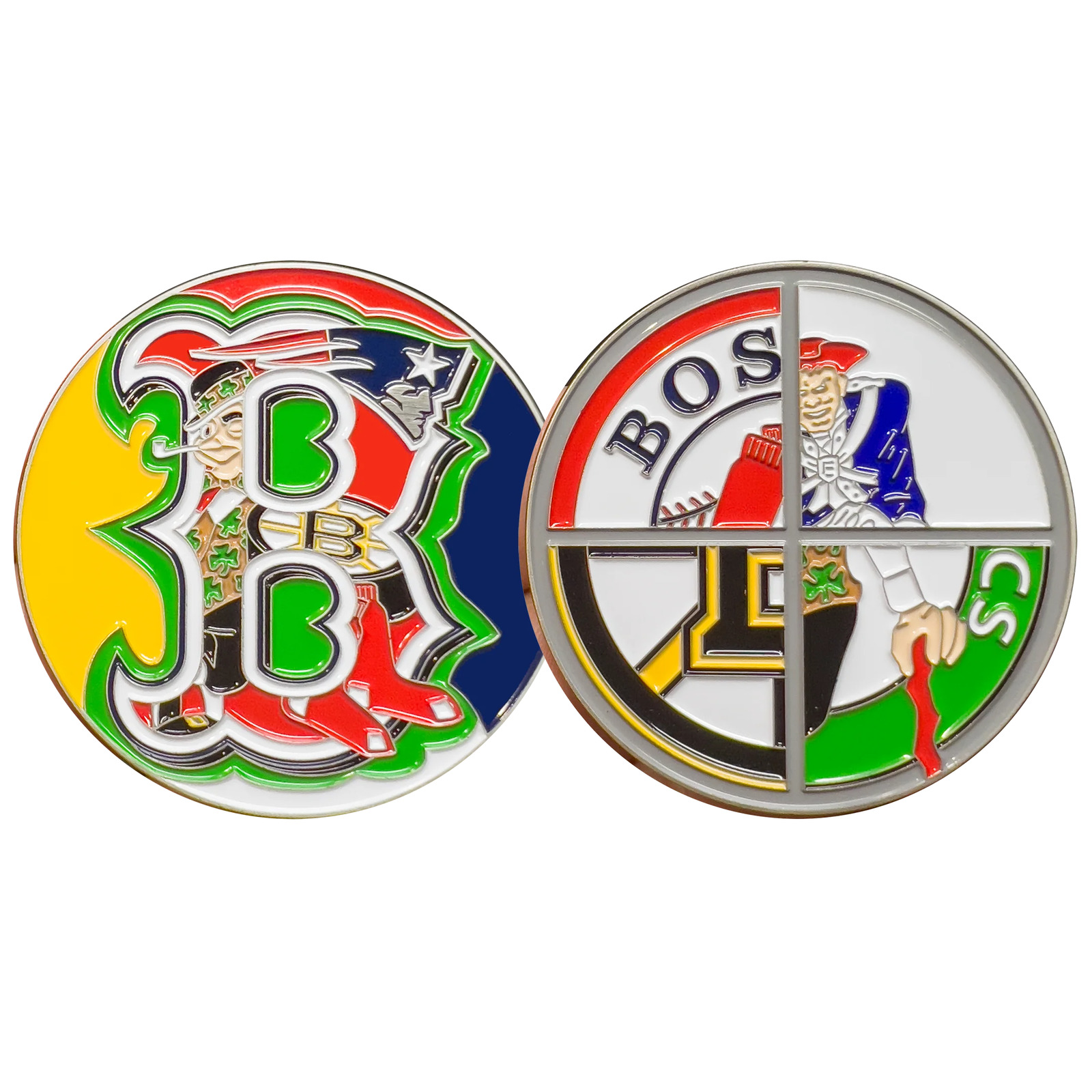 GL10-004 Boston Police Massachusetts State Trooper Sports Challenge Coin