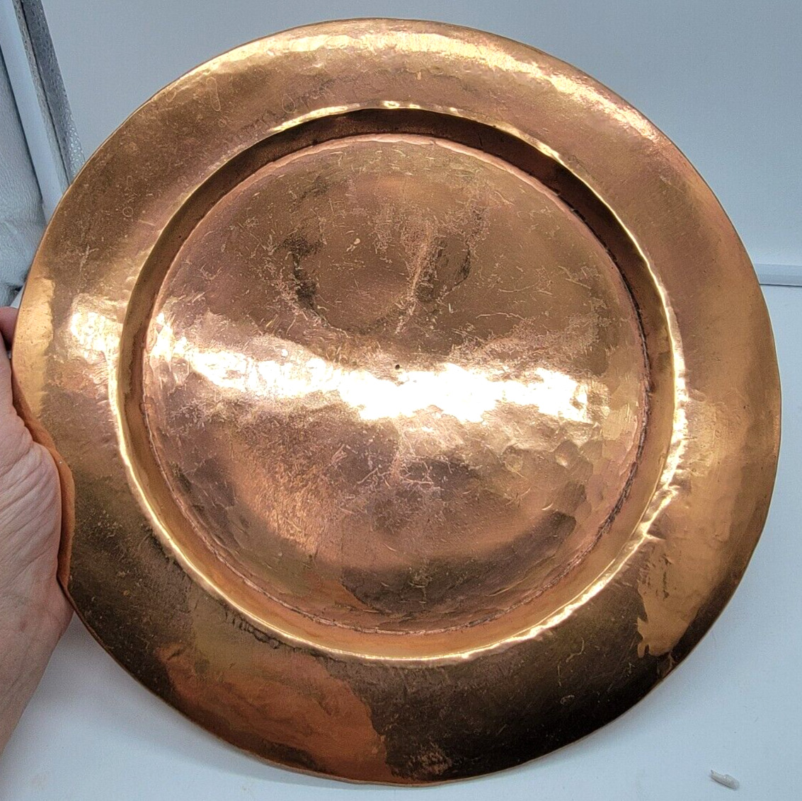 Vintage Copper Platter  12”