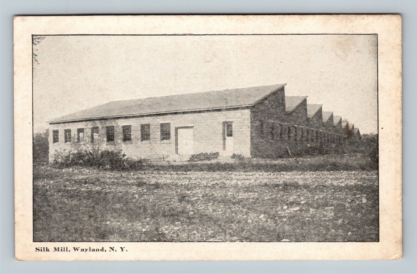 Wayland NY-New York, Silk Mill c1930 Vintage Postcard