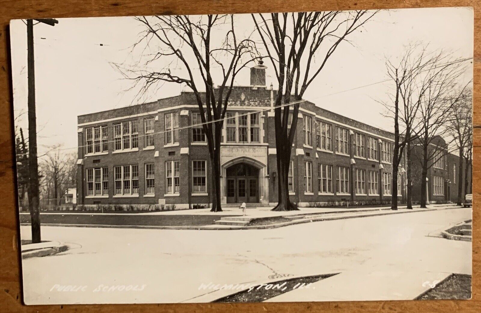 Public School RPPC Wilmington IL. Illinois Postcard