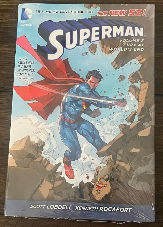 SUPERMAN Vol 3 Fury at World\'s End SEALED Hardcover HC DC NEW 52 Lobell Rocafort