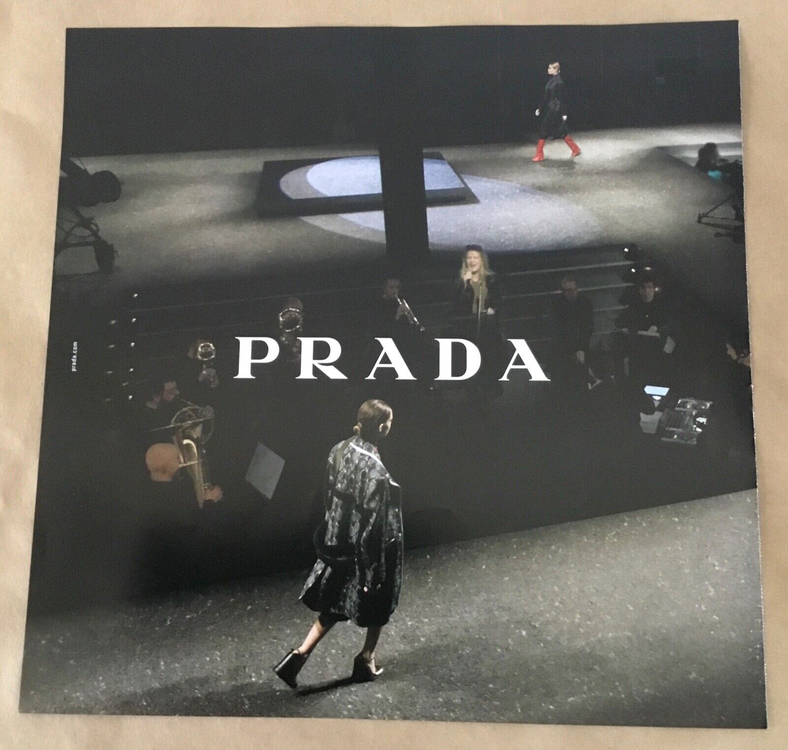 Prada fashion exhibition ad 2014 art vintage magazine print models show