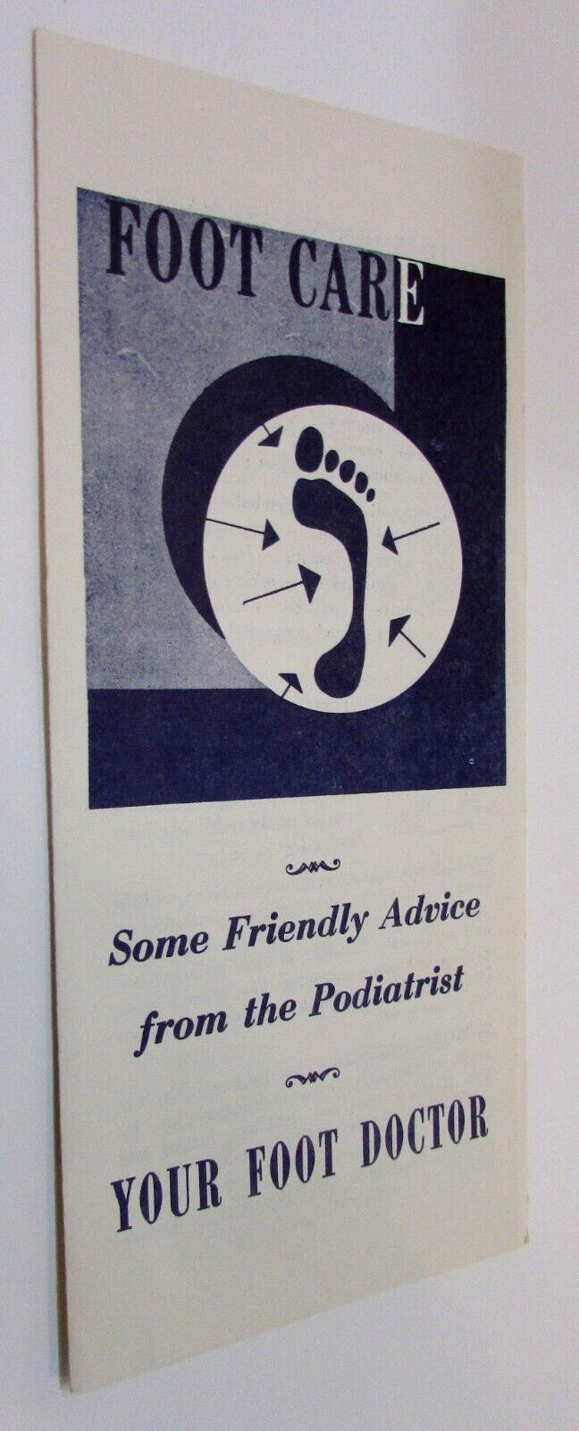 Vintage 1970\'s American Podiatry Assoc Your Foot Doctor Advice From Podiatrist