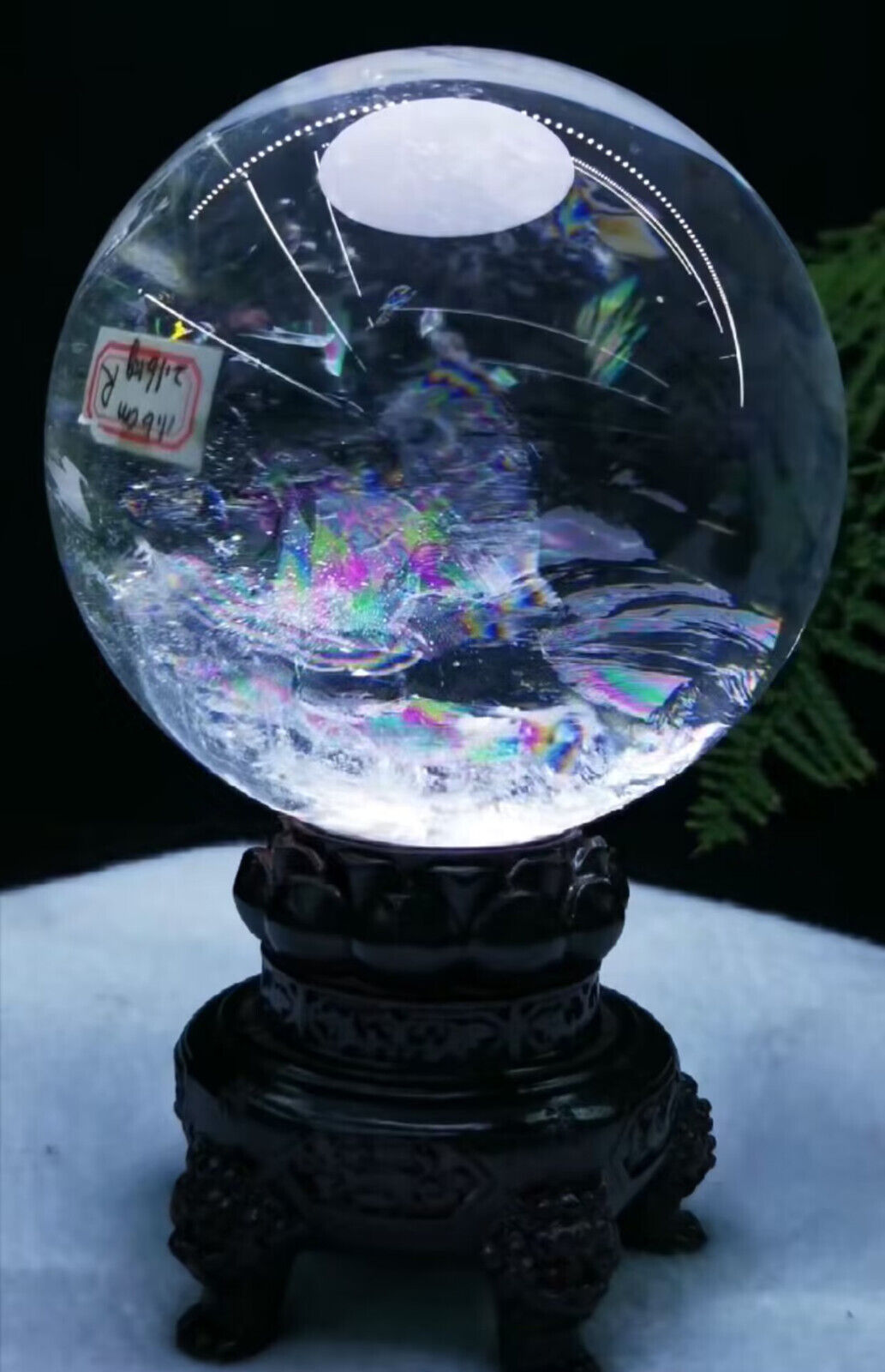 4.75LB AAA+ Top Natural Rainbow Clear Quartz Sphere Quarzt Crystal Ball Reiki