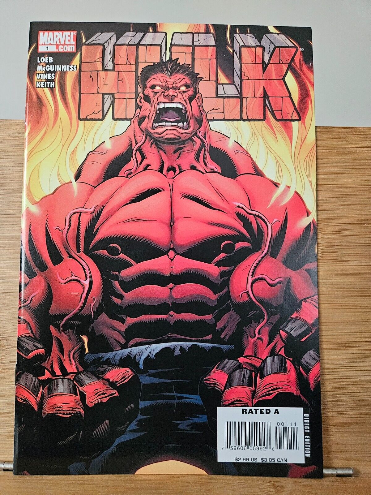 Hulk (2008)#1 KEY: 1st Appearance of Red Hulk Jeph Loeb NEAR MINT 
