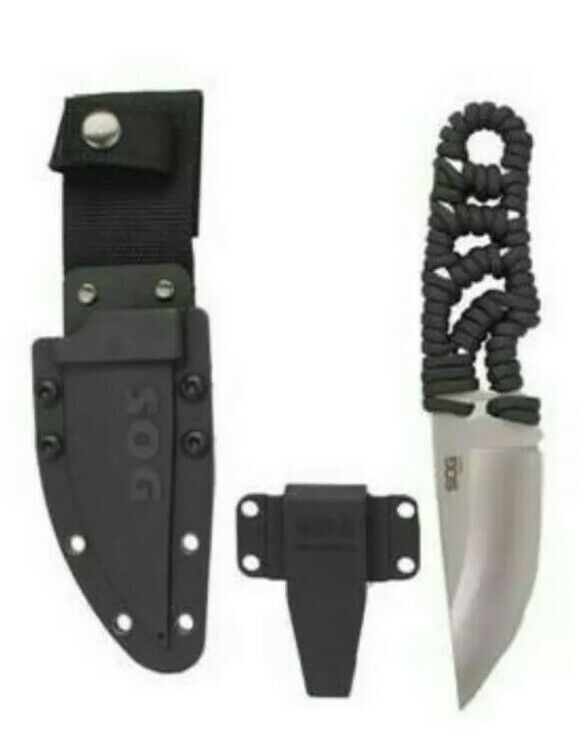 Sog tangle knife ,molded sheath, adjust belt loop, various carrying ,7 feet cord