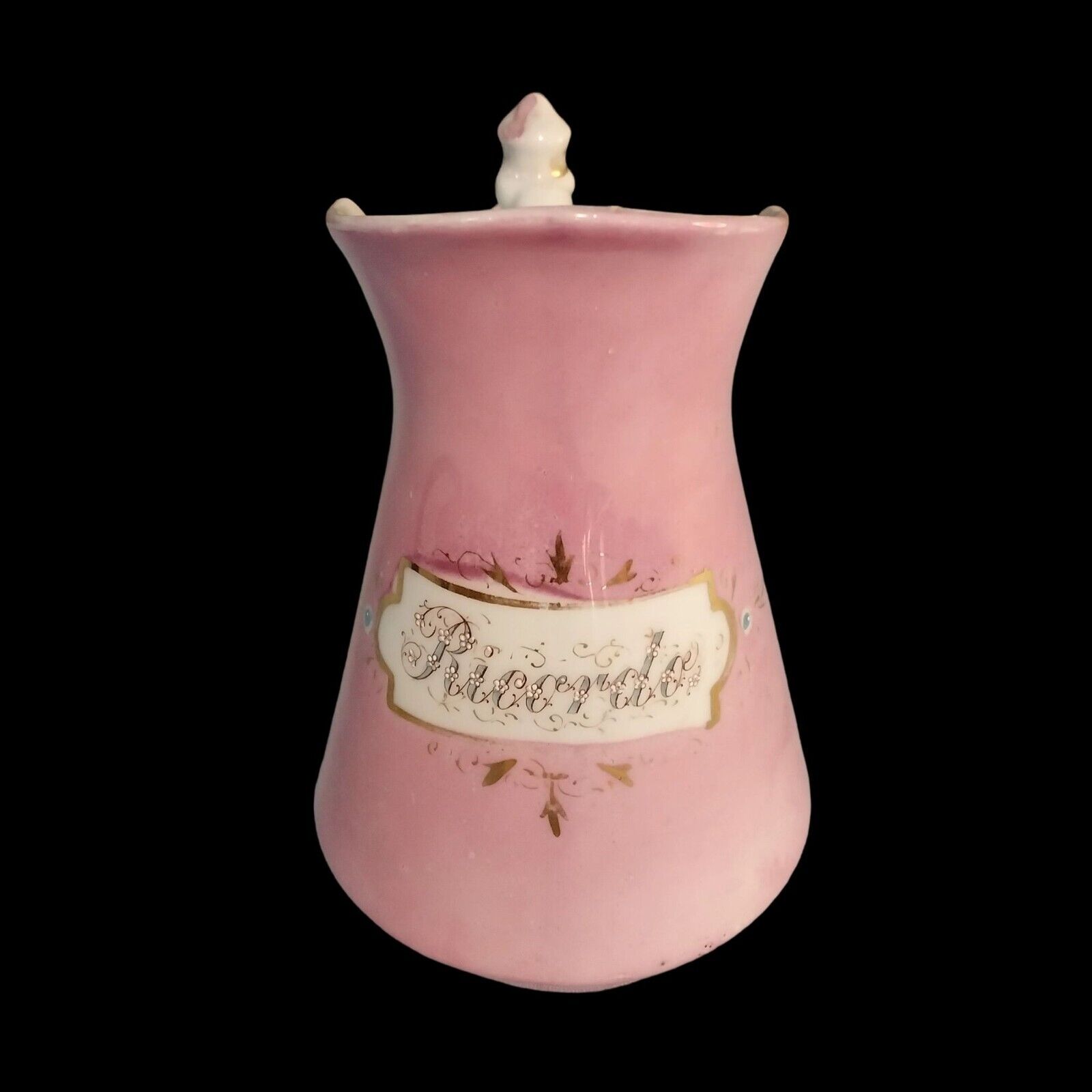 Ricordo Antique Porcelain Memory Memories Pitcher Pink