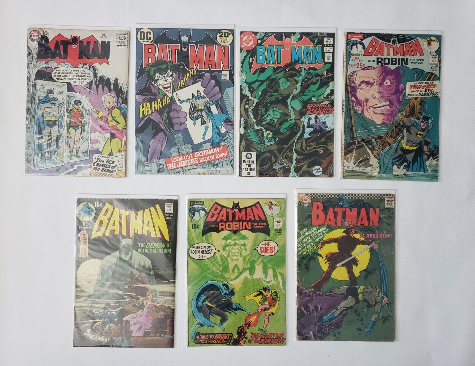 Large Collection Of Batman Comics #121 1959 1st app. Mr. Freeze and More
