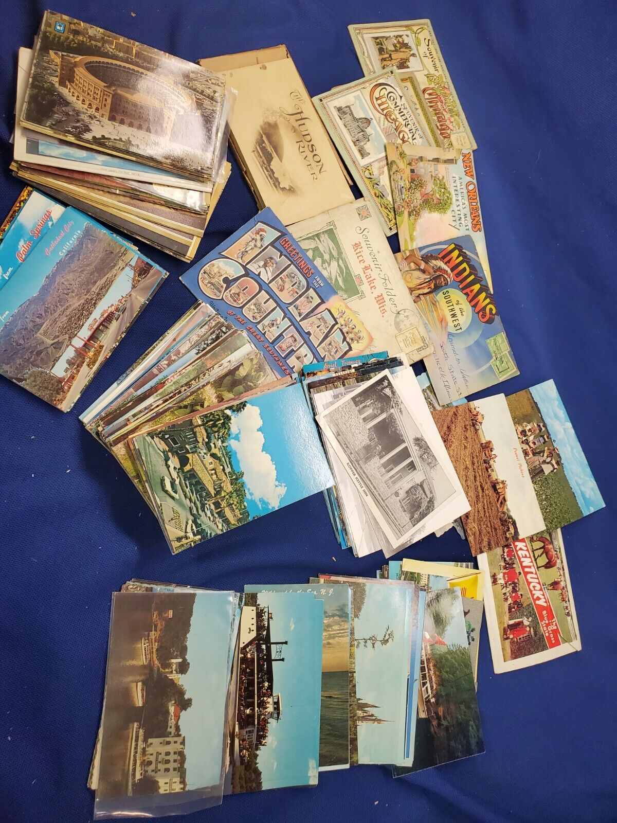 2lbs 10 Oz Postcard Lot Mixed Some old Ones 1960s 70s Most USA Some Intl. 