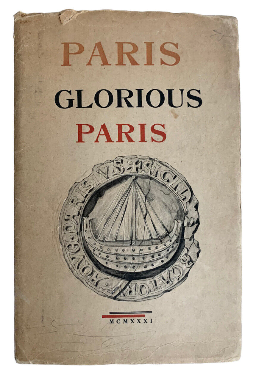 1931 “PARIS GLORIOUS PARIS” Book Photo Souvenir Engraving Tourism Vtg Pre-WWII