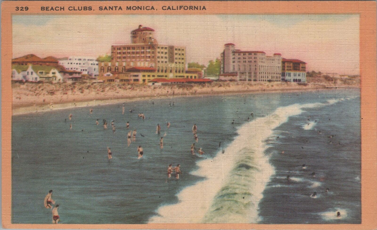 Postcard Beach Club Santa Monica California CA 