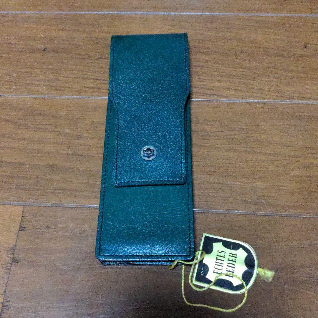 Product Detstock Montblanc green leather pen case #aa48ea