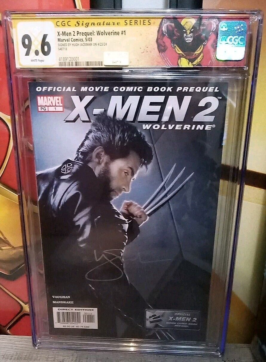 X-Men 2 Prequel Wolverine #1 Photo Cover CGC SS 9.6 signed Hugh Jackman