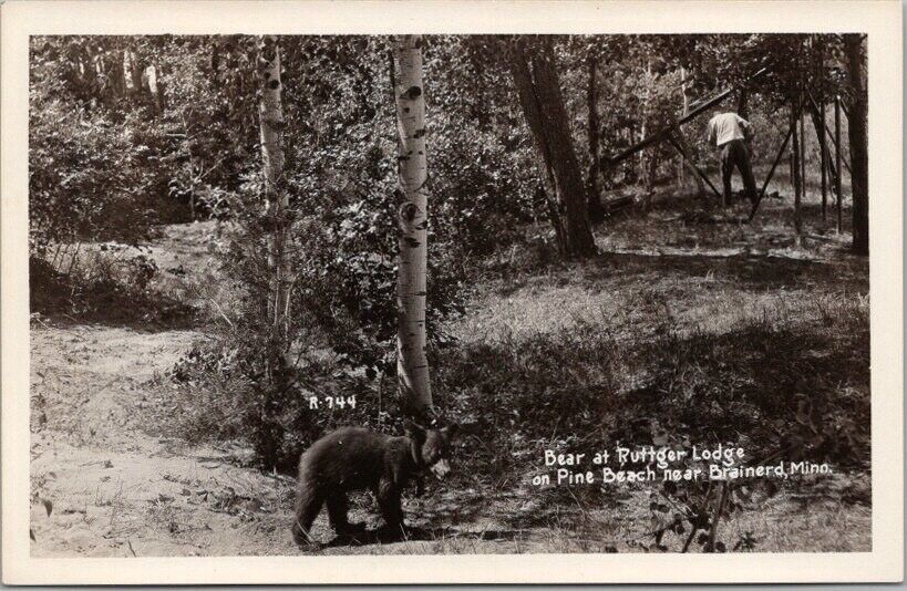 c1940s BRAINERD, Minnesota Real Photo RPPC Postcard 