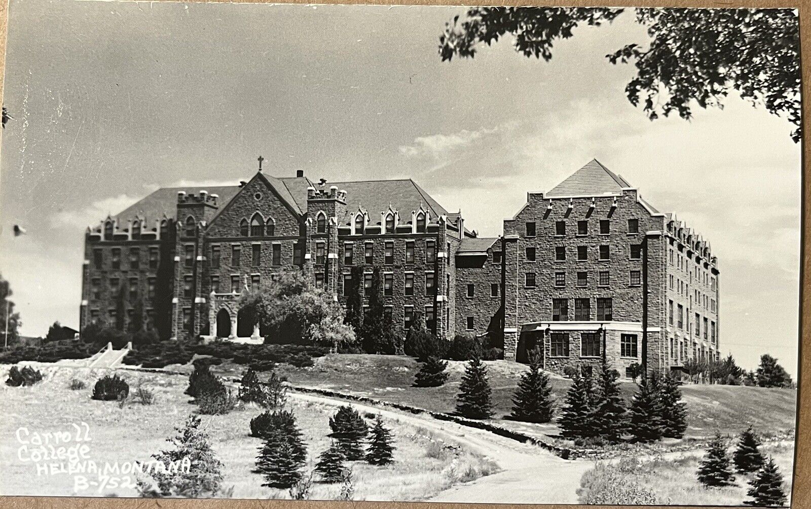 RPPC Helena Montana Carroll College Real Photo Postcard c1940