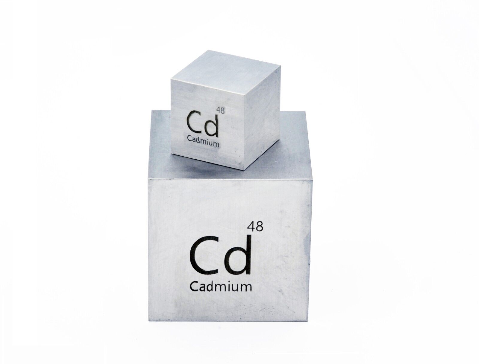 Cadmium Metal 25.4mm 1 inch Density Cube 99.9% for Element Collection USA SHIP