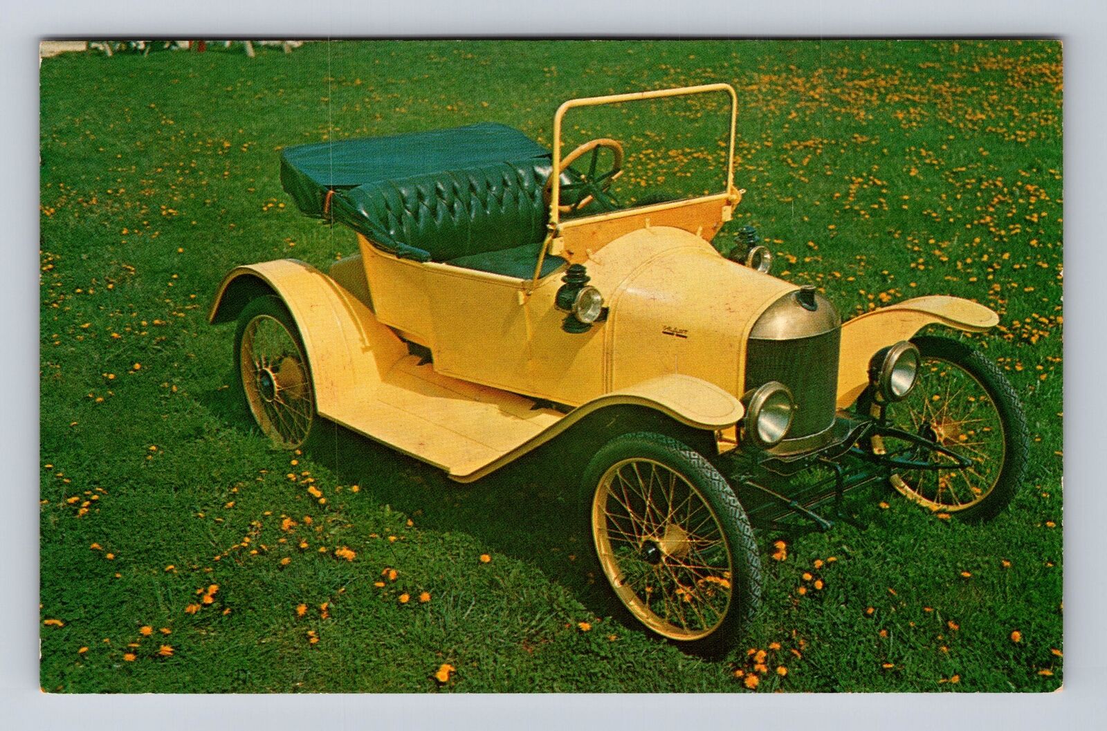 Etna OH-Ohio, 1914 Grant Roadster, Antique Auto Museum Souvenir Vintage Postcard