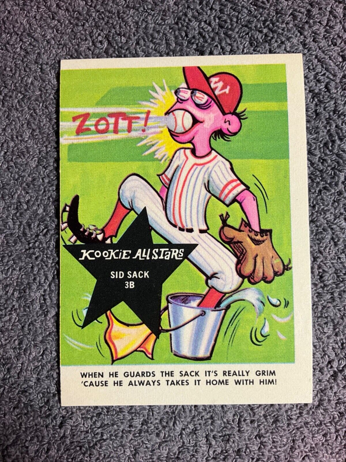 1965 1966 Fleer Baseball Weird Ohs Card 25 Sid Sack