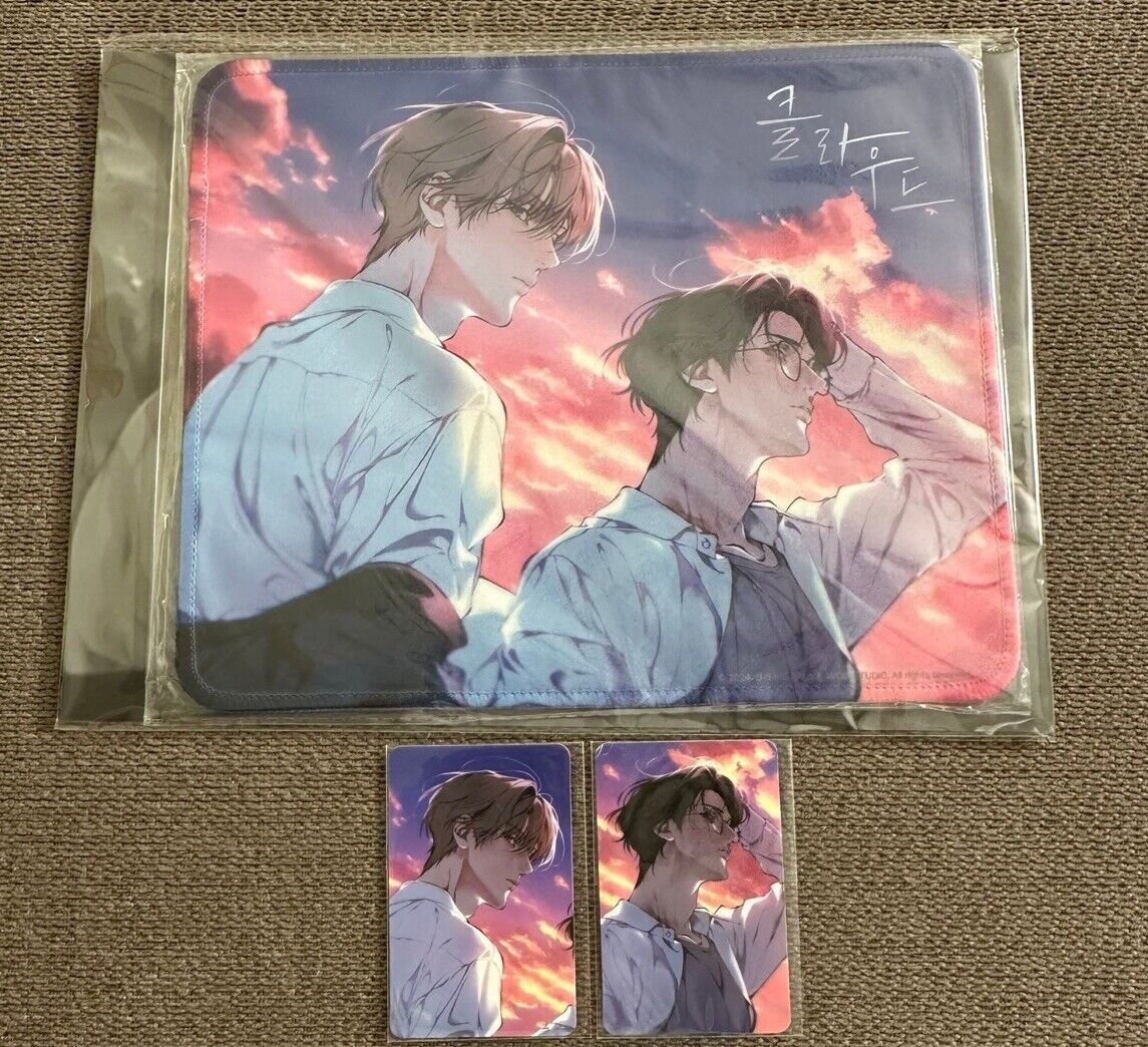 lezhin lost in the cloud special mouse pad & photocard