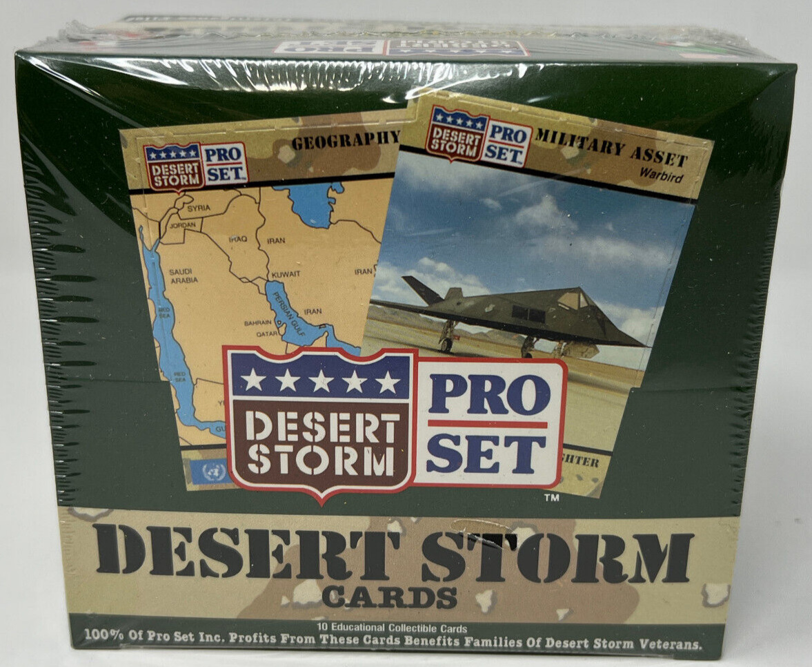 Pro Set 1991 - Desert Storm Military Trading Cards - New Unopened Sealed Vintage