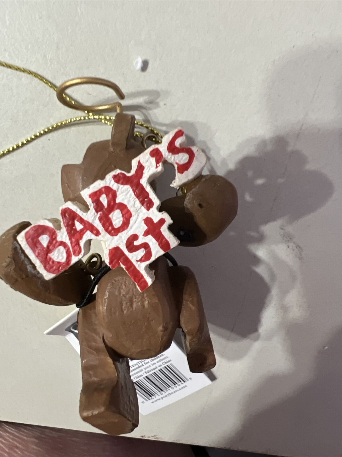Giftcraft Pozy Bears Baby’s 1st Christmas ornament RARE