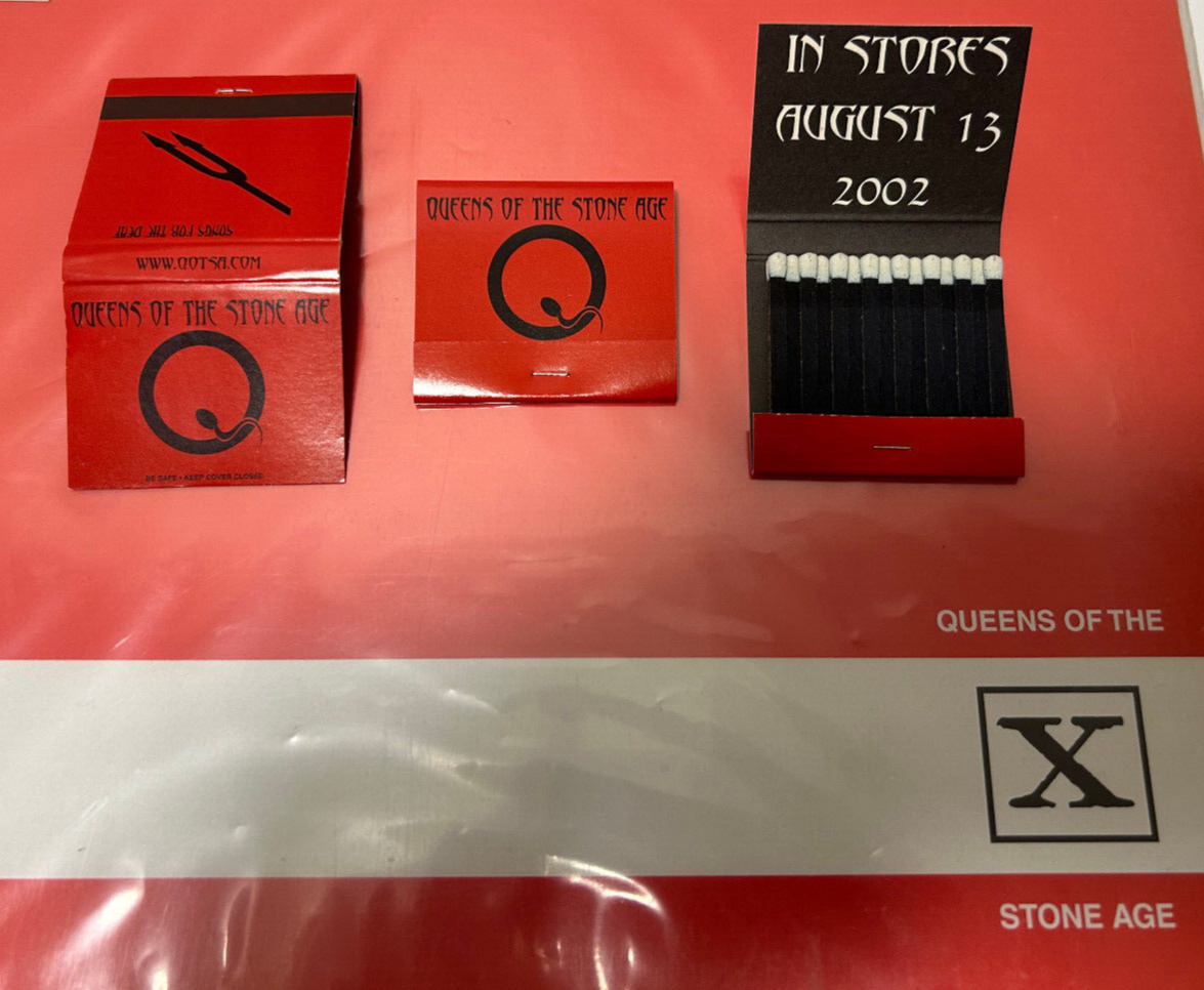 1 Queens Of The Stone Age QOTSA Matchbook Matches New 2002 rare promo songs deaf
