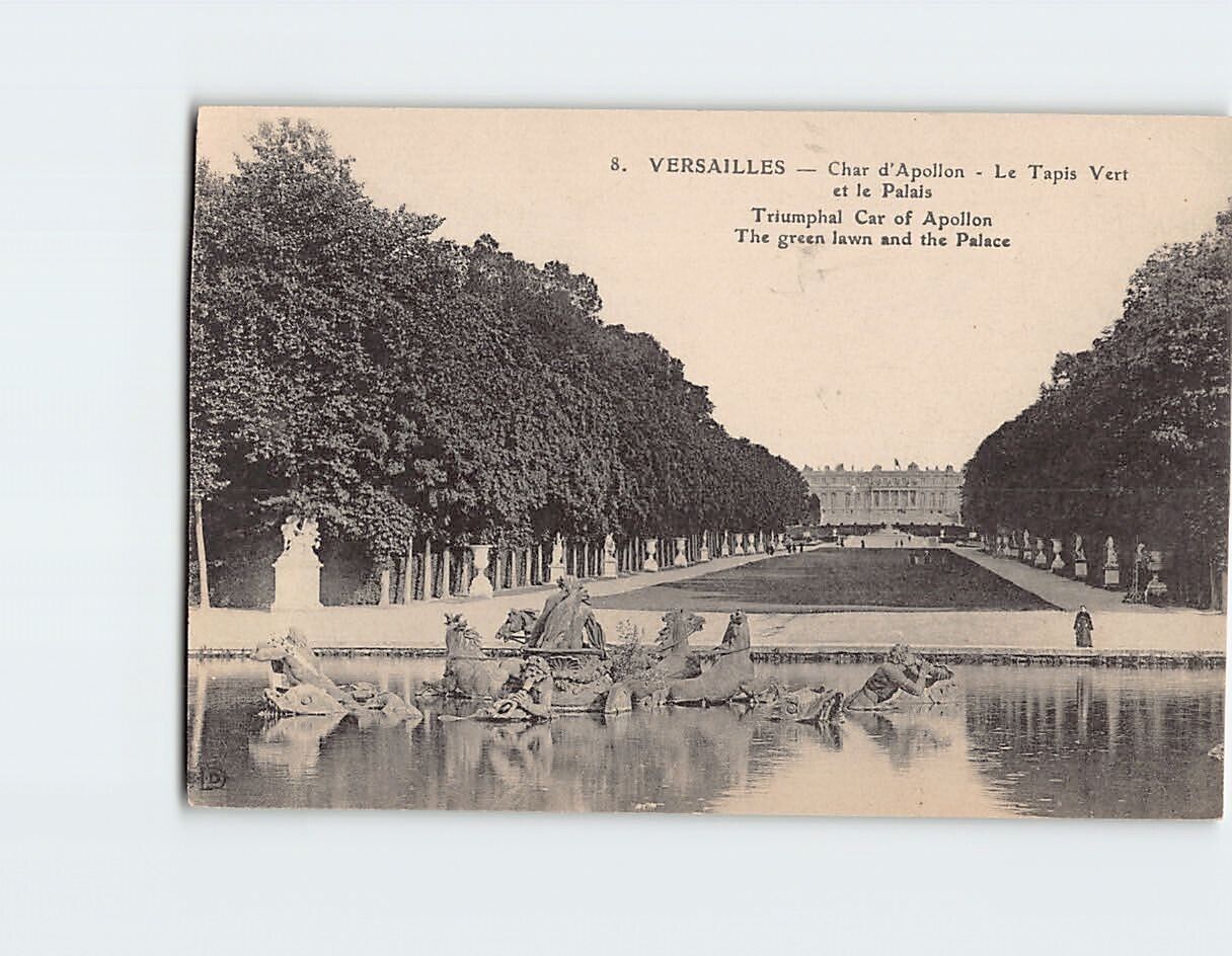 Postcard Triumphal Car of Apollon Palace of Versailles Versailles France
