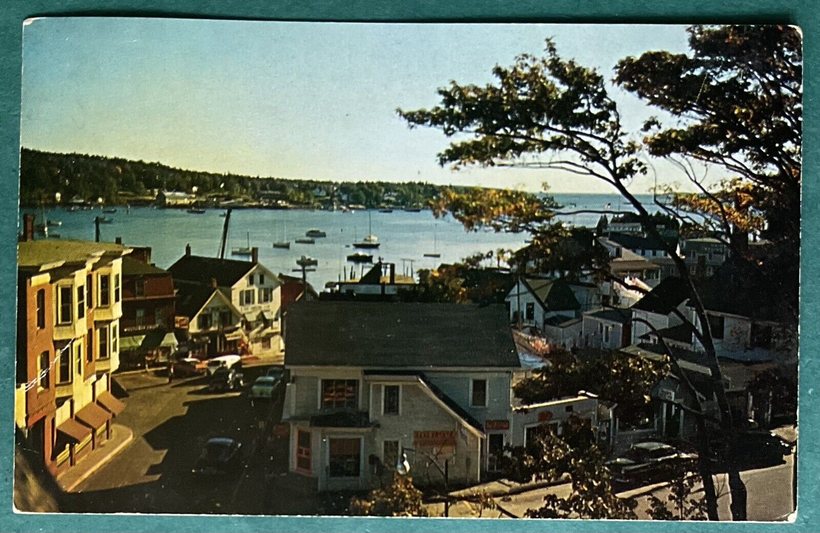 Interesting Aerial View, Boothbay Harbor Postcard