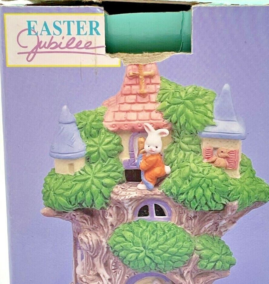 Easter Jubilee Porcelain Bunny House Treehouse