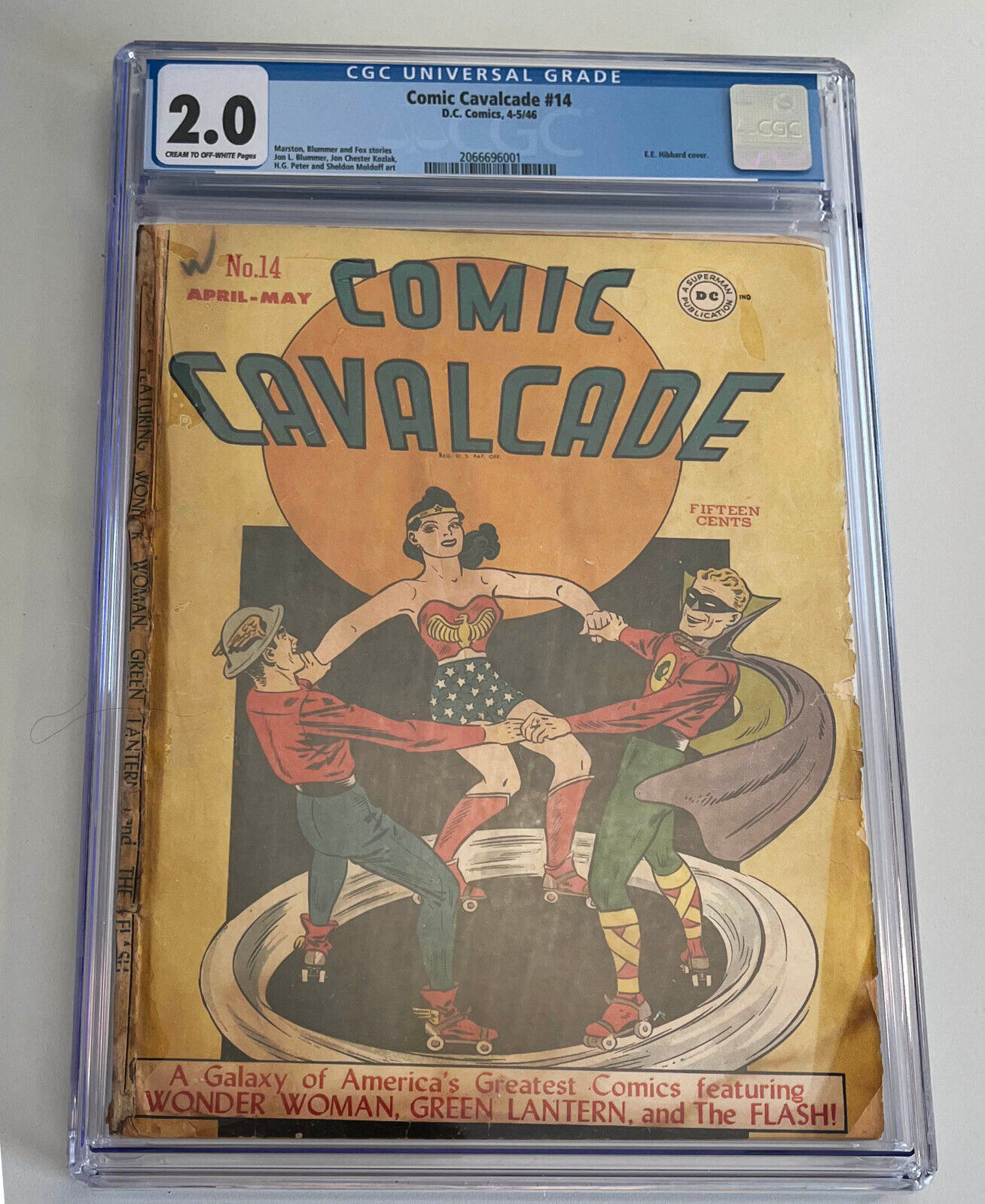 Genuine 1946 Cavalcade #14 - Wonder Woman, Green Lantern, Flash - DC Comic Book