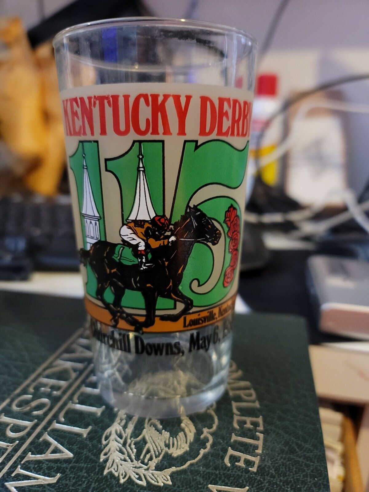 Kentucky Derby Drinking Glass (1989)