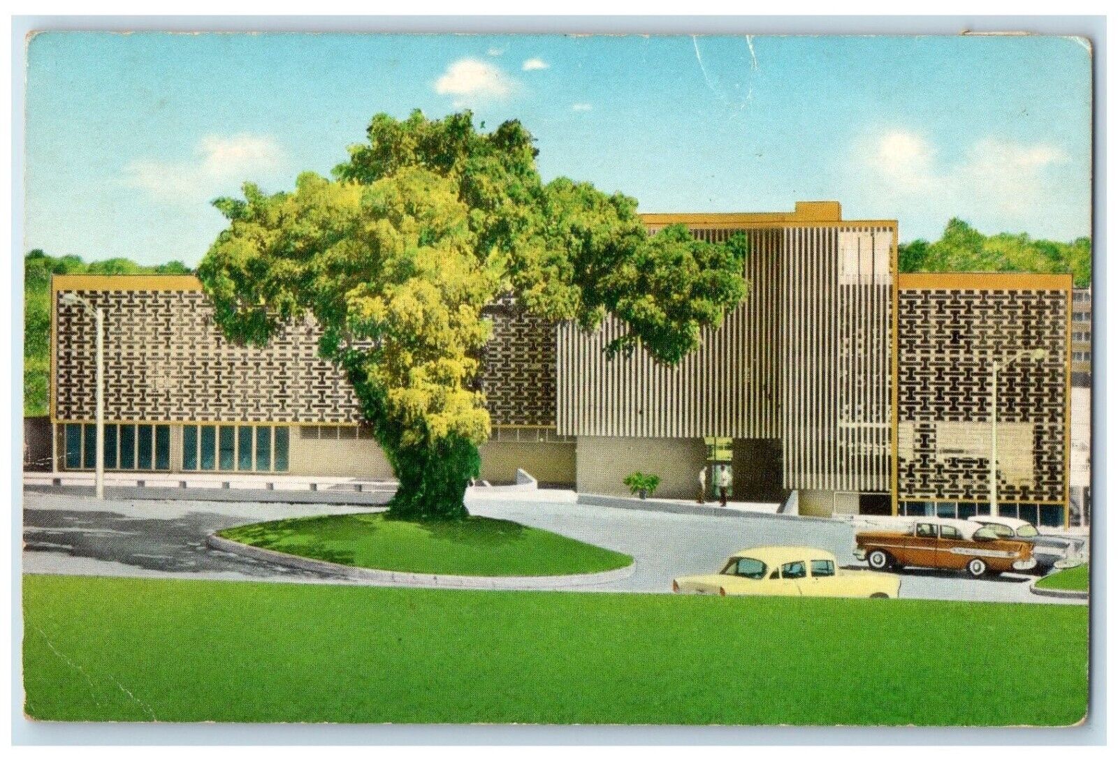 c1950's College Center University Of Puerto Rico Mayaguez PR Vintage Postcard