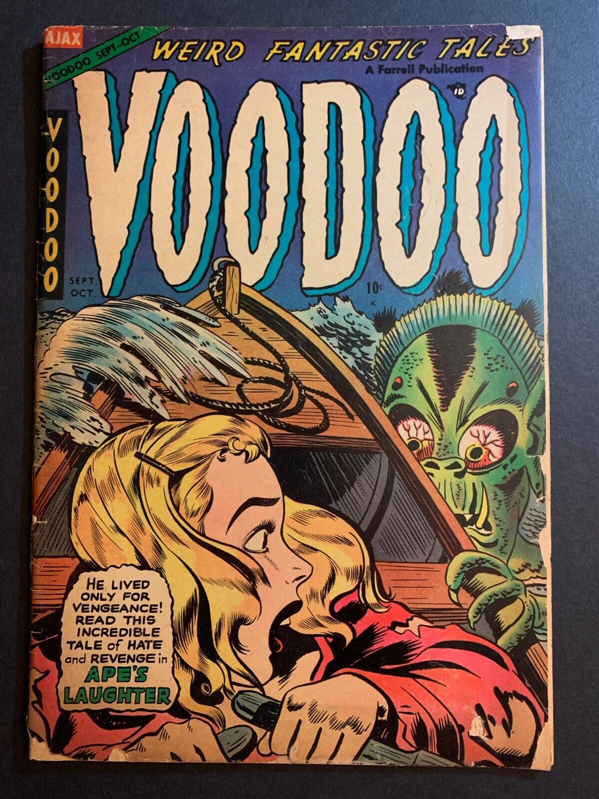 Voodoo 17 CONSERVED (see descrp) -- Pre-Code Horror, Ajax-Farrell 1954