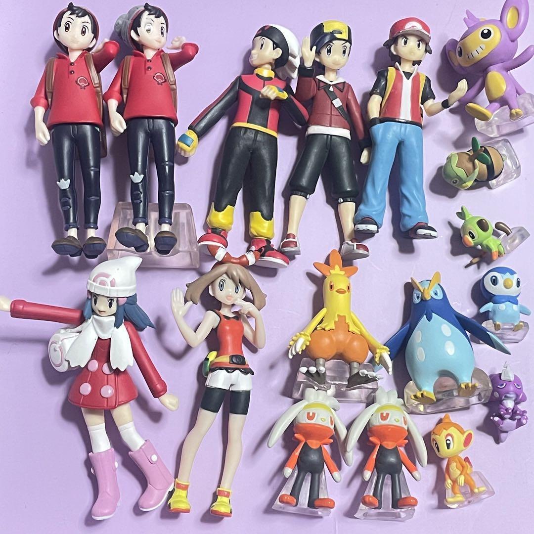 Pokemon Figure Scale World Piplup Ash Ketchum Grookey Anime Rare Item Lot Goods