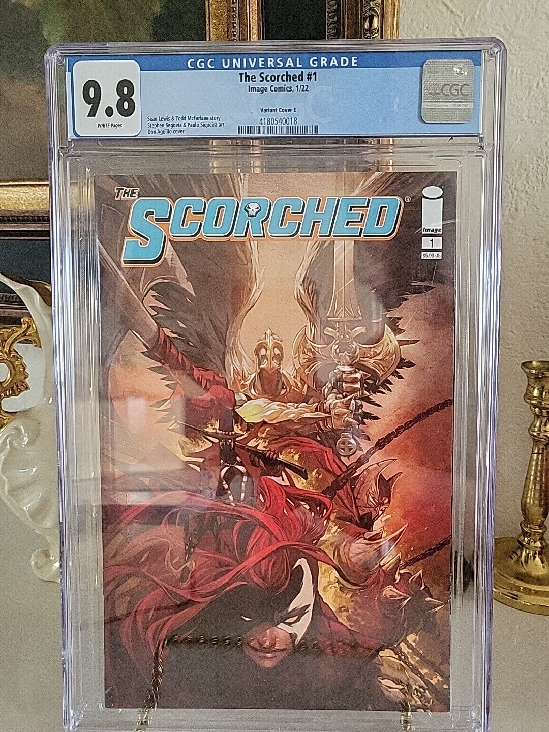The Scorched #1 CGC 9.8 Variant Cover E Don Aguillo Cover Todd Mcfarlane 