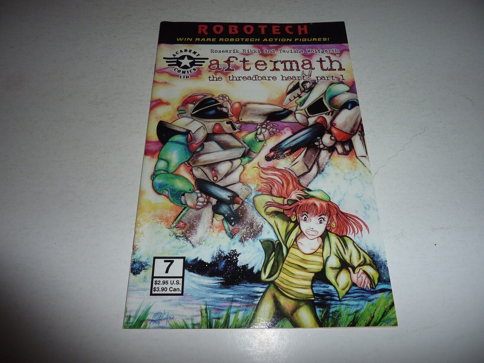 ROBOTECH: AFTERMATH #7 Academy Comics 1994 Anime TV Show Nice Copy NM- 9.2