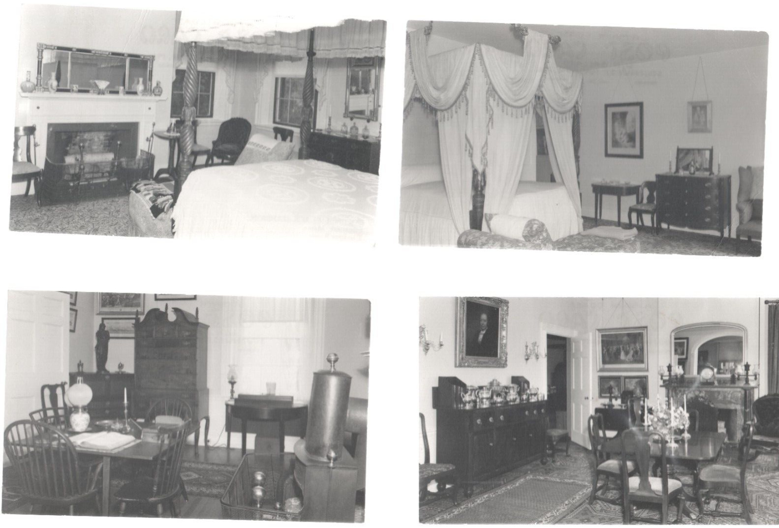 10 Postcards of Black Mansion, Ellsworth, Maine c1960s Front Library Bed Chair