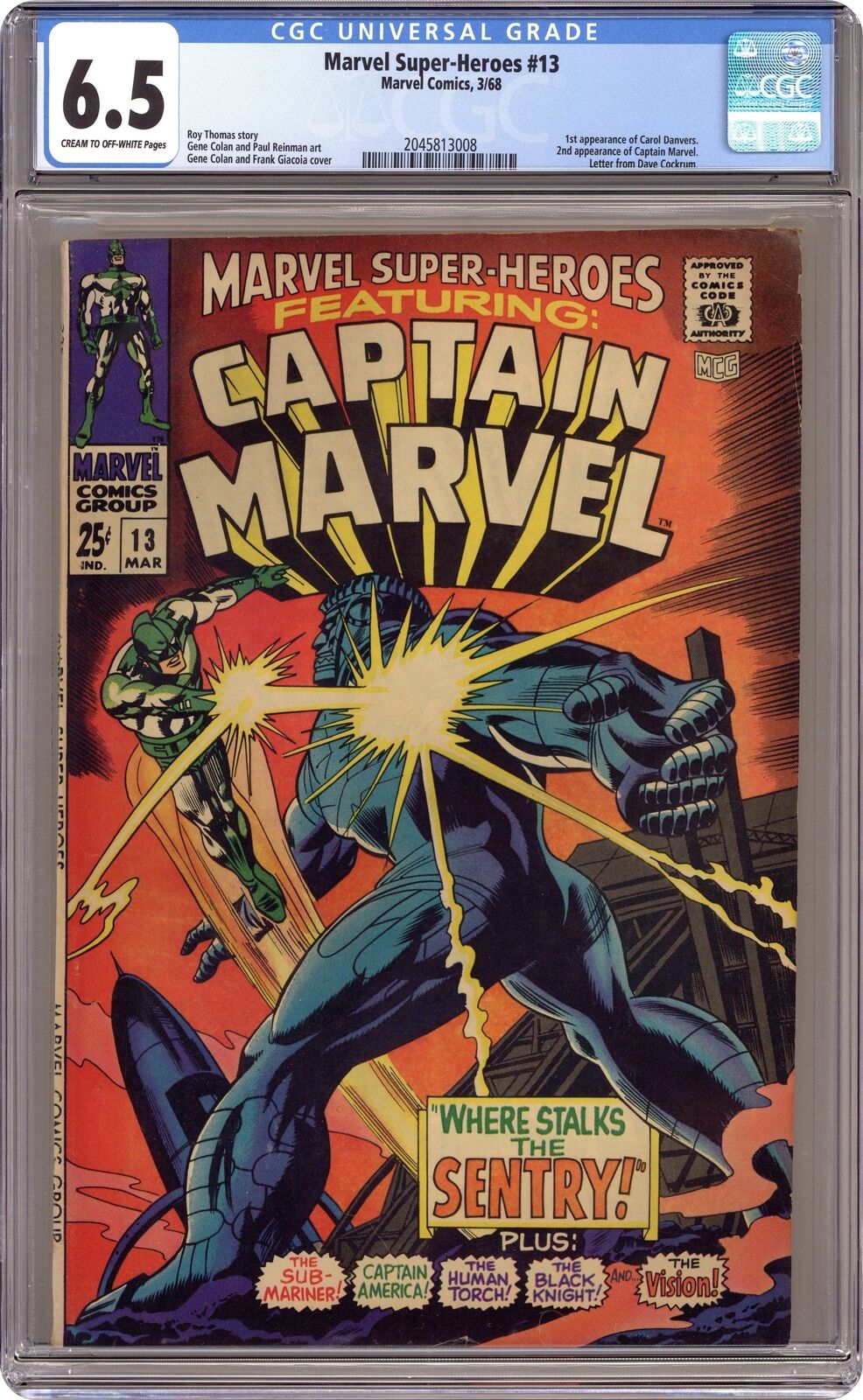 Marvel Super Heroes #13 CGC 6.5 1968 2045813008