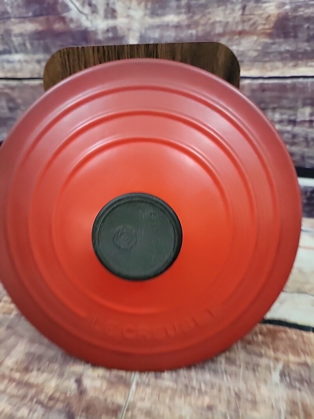 Vintage Le Creuset Flame Cerise Red Saucepan Replacement Lid Only #18
