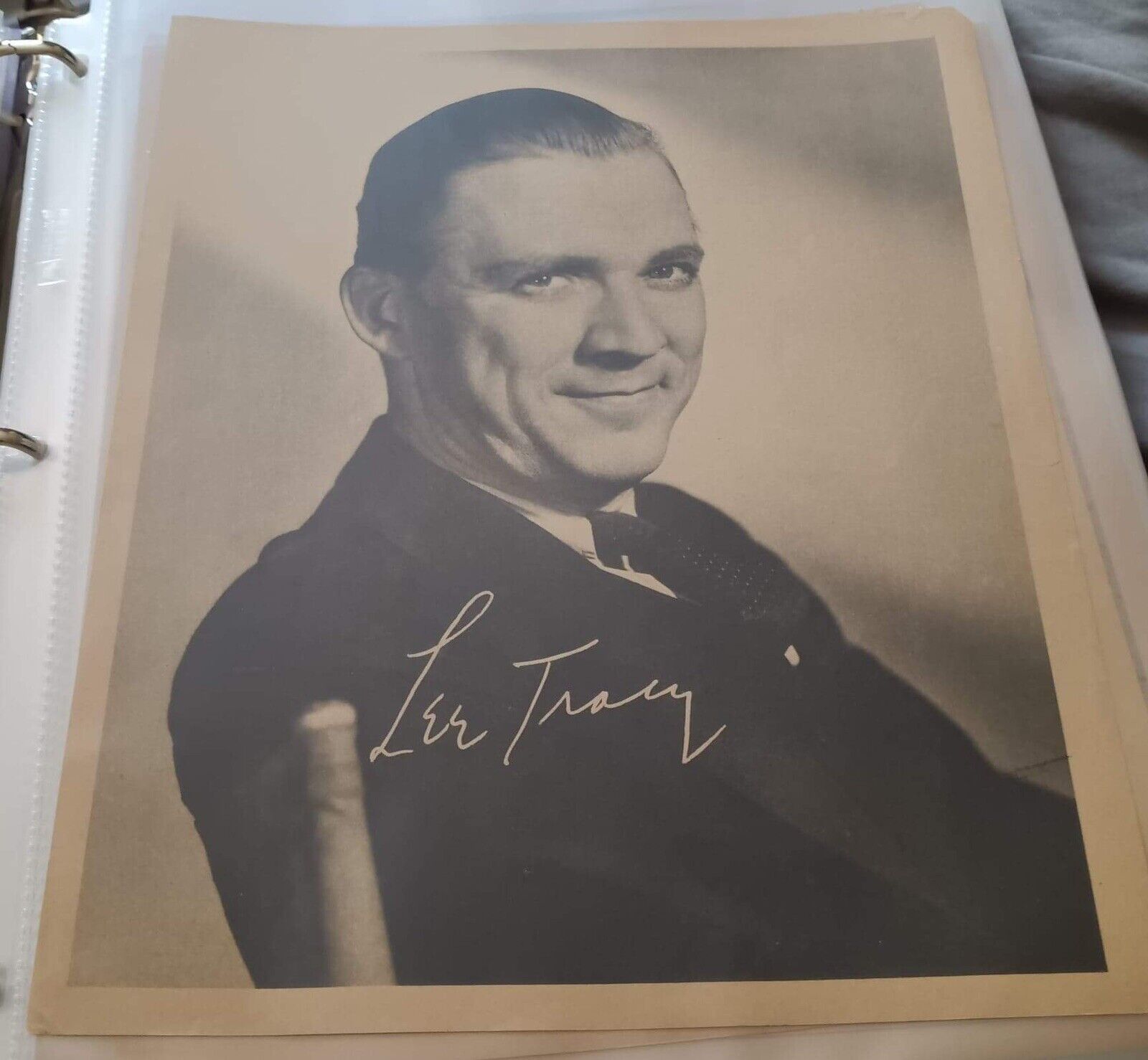 VINTAGE Lee Tracy Photograph With Autograph