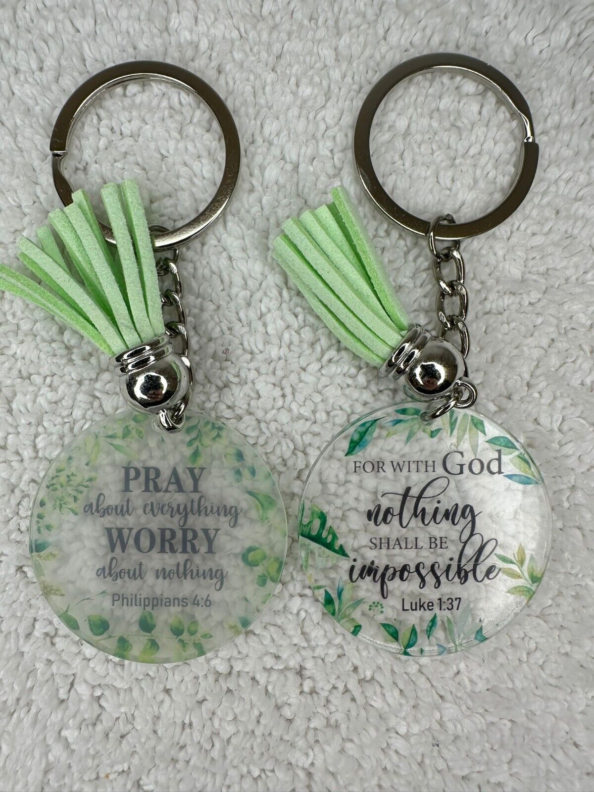 Bible Verse Keychain Scripture Quote Christian Inspirational Gift 1 Key Chain