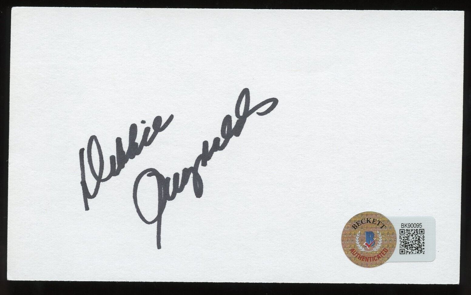 Debbie Reynolds signed autograph 3x5 cut Actress Singin' in the Rain BAS Sticker