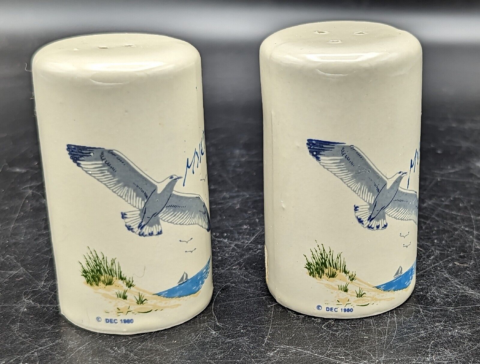 Vintage Myrtle Beach, SC Salt & Pepper Shakers - Japan - 1980 - Seagulls