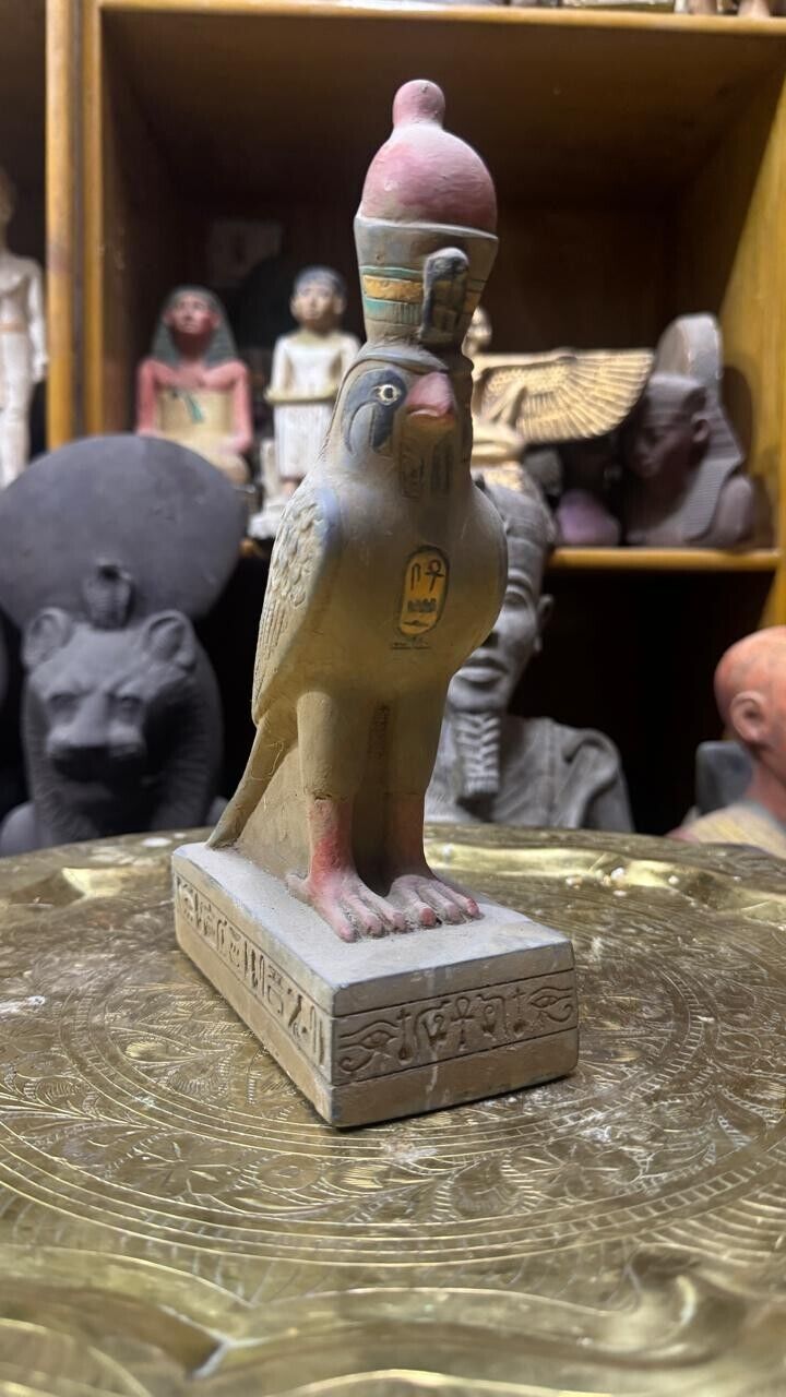 Rare Egyptian Pharaonic Statue For God Horus As Falcon Bird Large Egypt BC