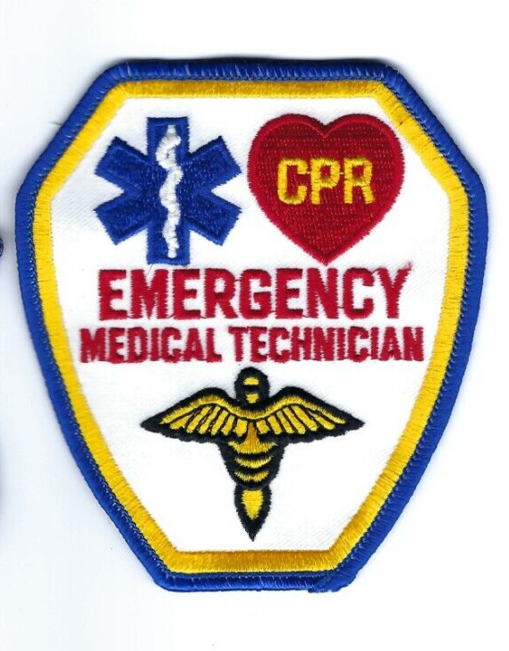 Generic CPR Emergency Medical Technician EMT patch - NEW