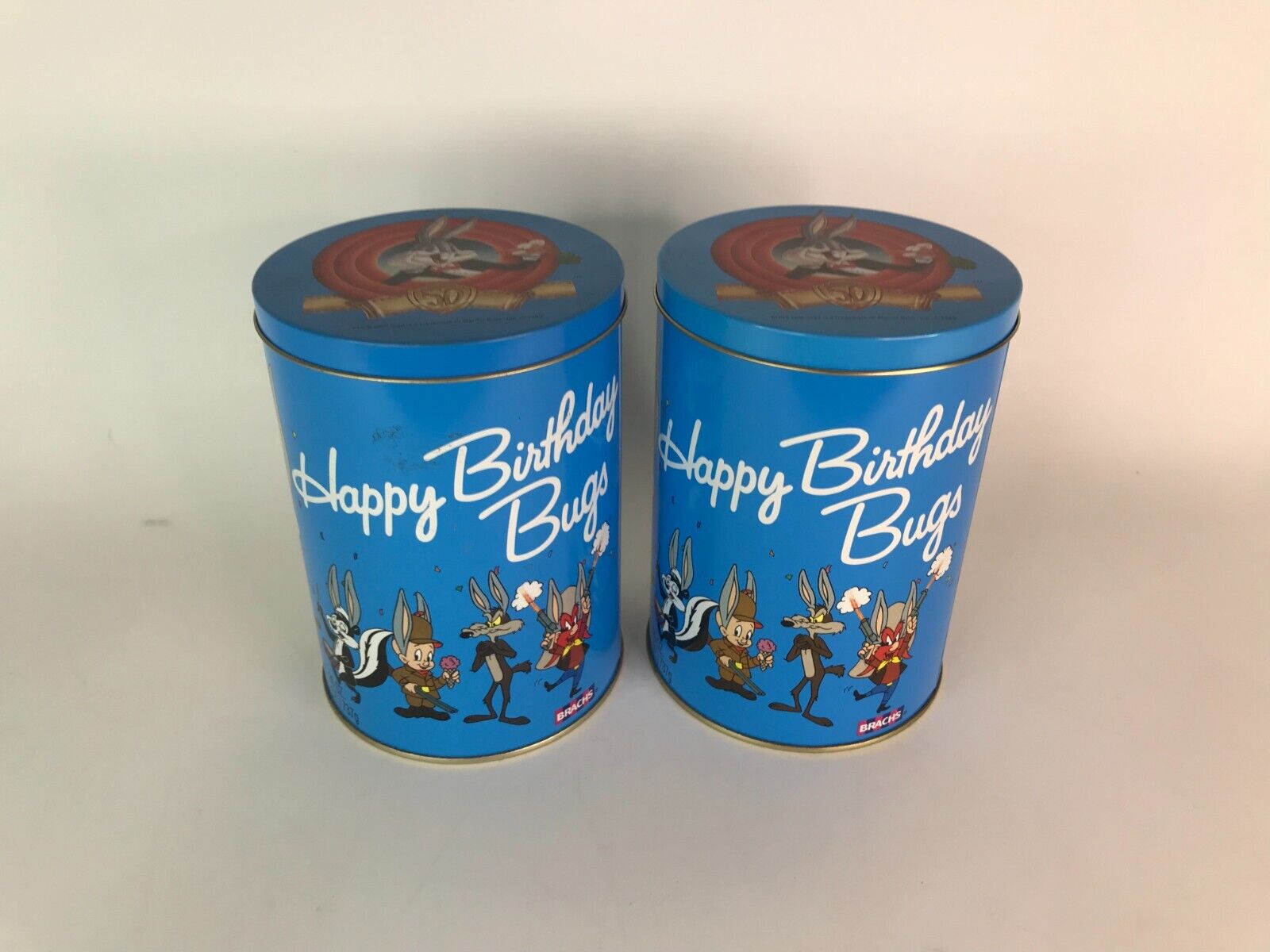 VTG Happy Birthday Bugs Tin can 6\
